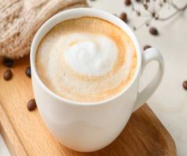 Flat white latte